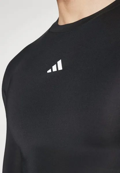 Футболка с длинным рукавом TECHFIT COMPRESSION LONG SLEEVE adidas, черный