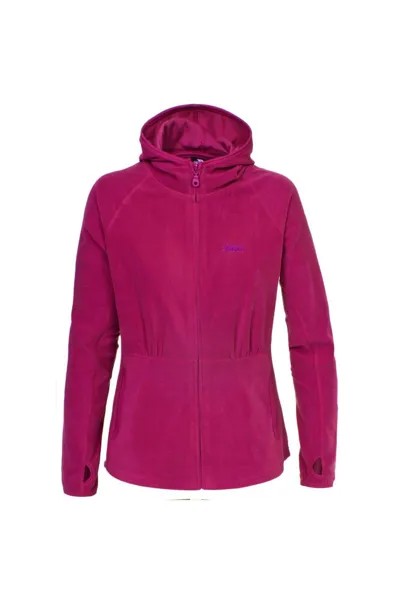 Флисовая куртка Marathon с капюшоном и молнией во всю длину Trespass, розовый