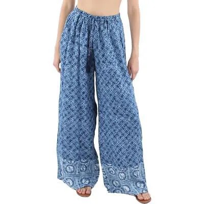 Женские синие свободные прямые брюки с принтом Lauren Ralph Lauren L BHFO 8121