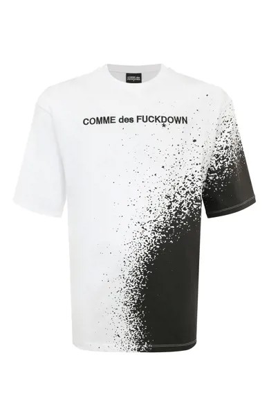 Хлопковая футболка Comme des Fuckdown