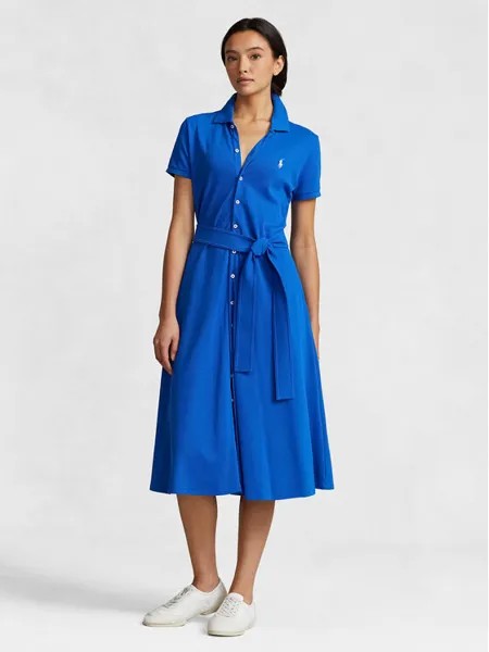 Платье-рубашка стандартного кроя Polo Ralph Lauren, синий