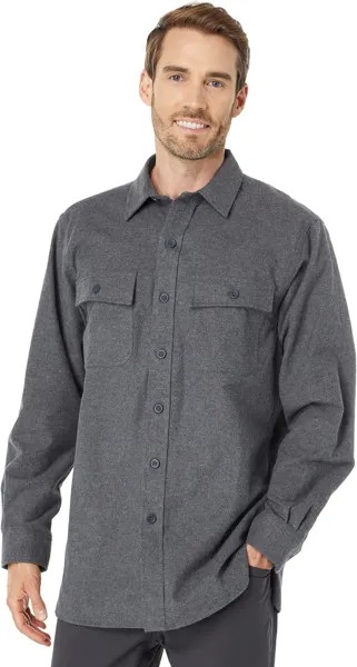 Рубашка из замши, стандартная L.L.Bean, цвет Charcoal Gray Heather