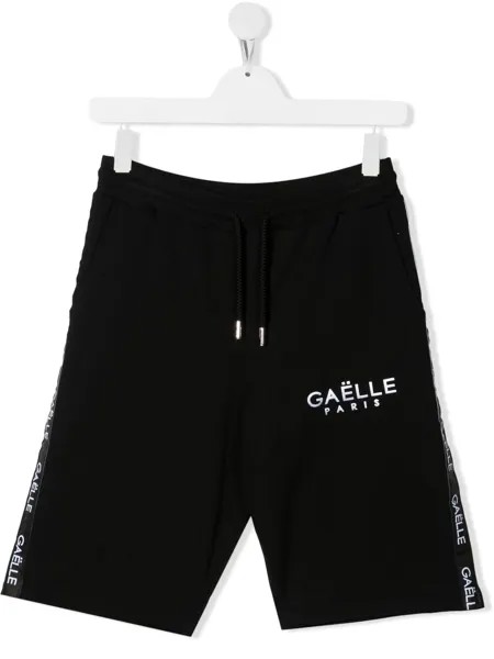 Gaelle Paris Kids спортивные шорты с логотипом