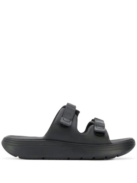 Suicoke шлепанцы на липучках, черный