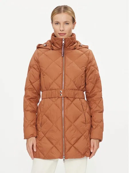 Пуховик стандартного кроя Tommy Hilfiger, коричневый