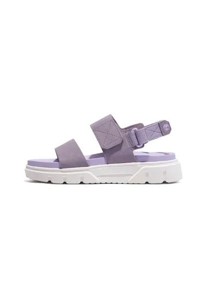 Сандалии на платформе 2-Strap Timberland, цвет medium purple suede