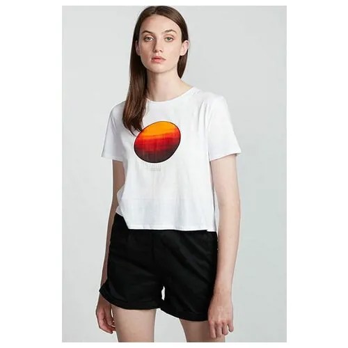 Футболка Element Nat Geo Crop White, Цвет белый, Размер S