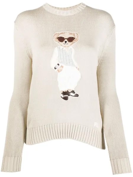 Ralph Lauren Collection джемпер Tuxedo Bear, нейтральный цвет