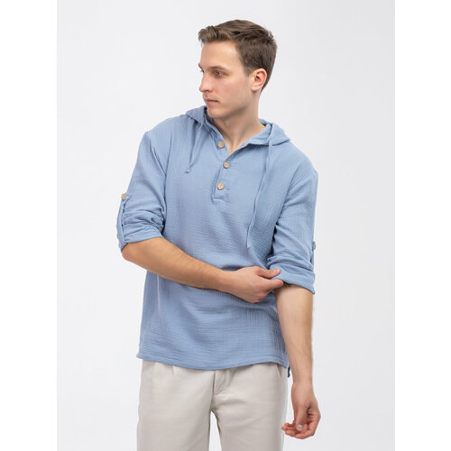Рубашка DONTERRA, размер 48, синий