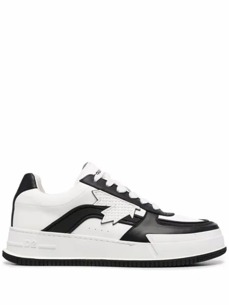 Dsquared2 кеды с нашивкой-логотипом, белый