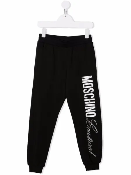 Moschino Kids спортивные брюки с логотипом