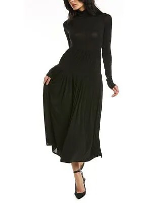 Плиссированное трикотажное платье макси Rebecca Taylor женское