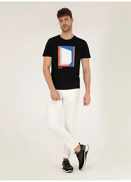 Мужские джинсовые брюки узкого кроя цвета нормальной талии цвета экрю Pierre Cardin