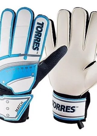 Профессиональные спортивные вратарские перчатки с эластичной широкой манжетой для взрослых футбольных вратарей Torres Match FG0506 из латекса для тренировок и игры для сцепления с мячом, размер 9