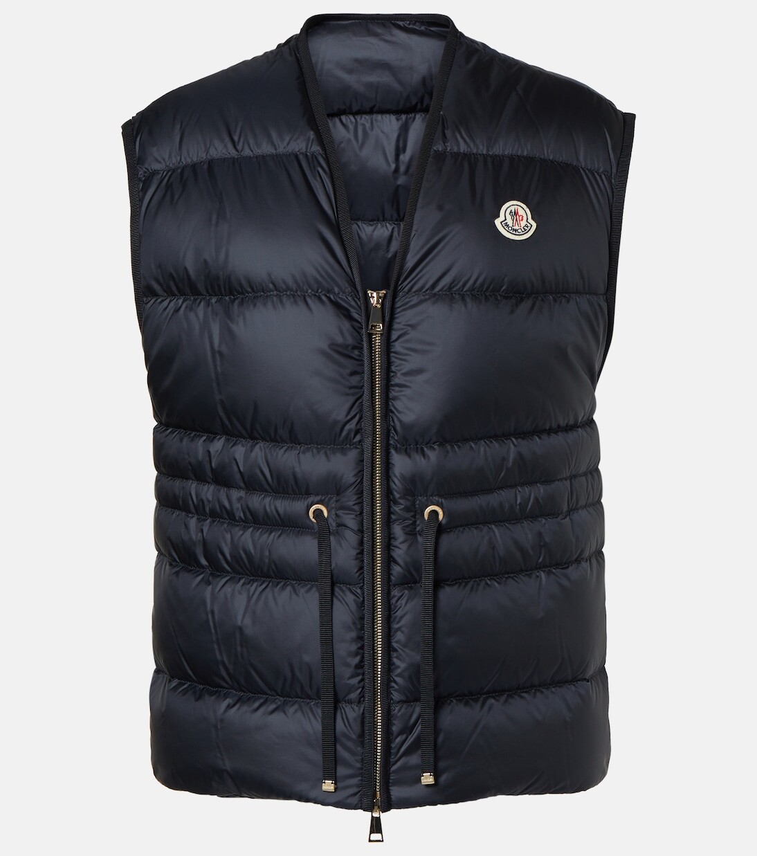 Пуховик Най Moncler, синий