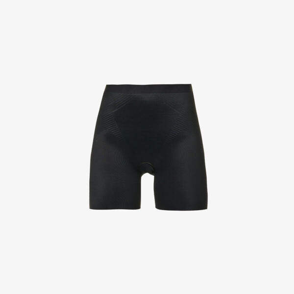 Шорты Thinstincts 20 из эластичного атласа с высокой посадкой Spanx, черный