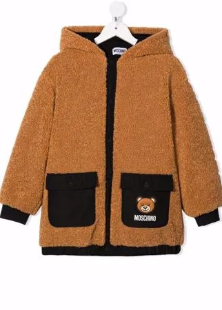 Moschino Kids куртка Teddy Bear с капюшоном