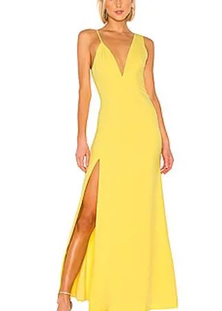 Желтое вечернее платье allister - NBD
