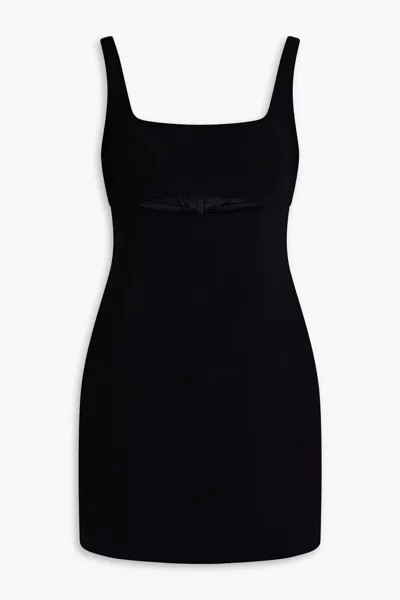 Креповое платье мини Vanessa с вырезами Halston, черный