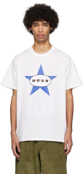 Белая футболка со звездой Noah