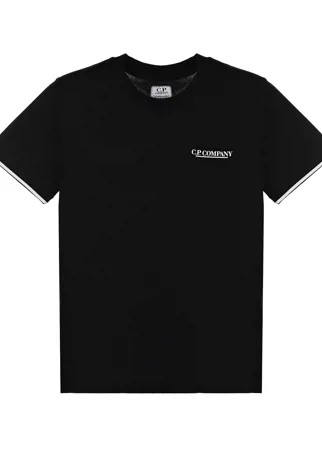 Черная футболка с накладным карманом CP Company