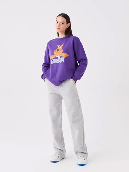 Женские однотонные спортивные штаны с эластичной резинкой на талии LCW Casual, средне-серый меланж