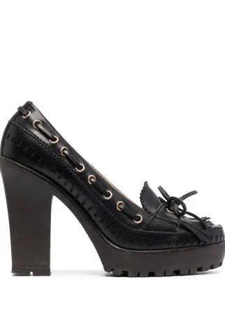 Yves Saint Laurent Pre-Owned лоферы на массивной подошве