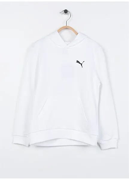 Однотонный белый свитшот для мальчиков 67995801 размер S ХУДИ TR Puma, белый