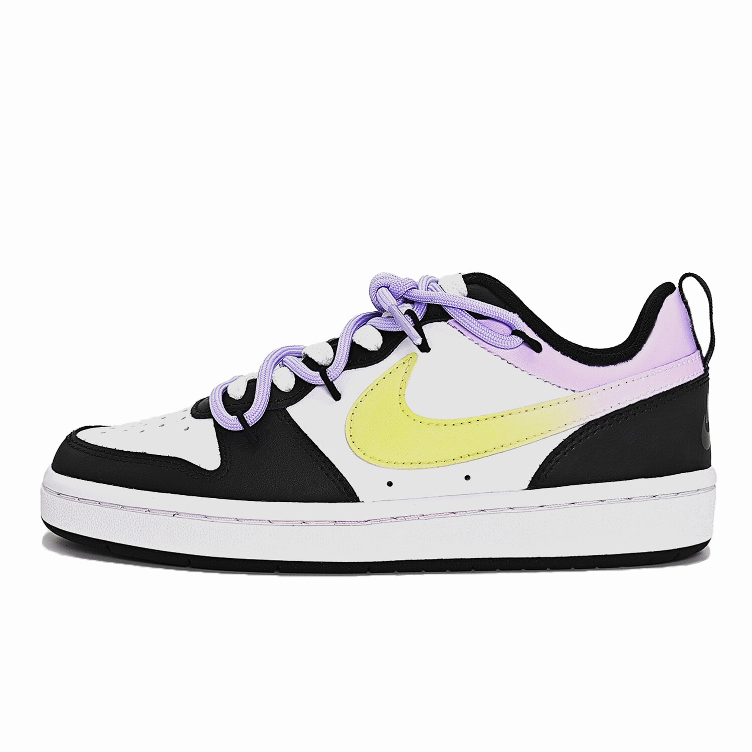 Кроссовки Nike Court Borough Skateboarding Shoes Women's Low-top Green-purple, светло-зеленый
