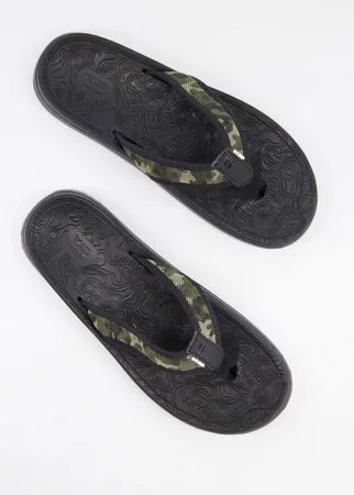 Черные шлепанцы TOMS trvl-Черный цвет