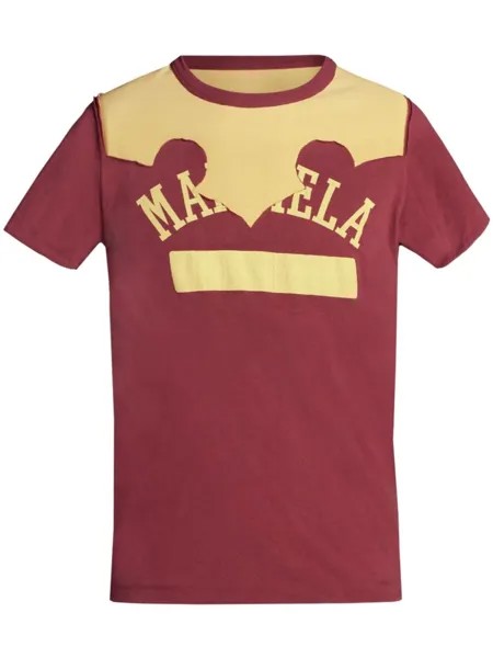 Maison Margiela футболка D?cortiqu? с логотипом, красный