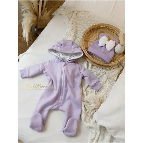 Комбинезон BabyBoomsiki, размер 68, фиолетовый