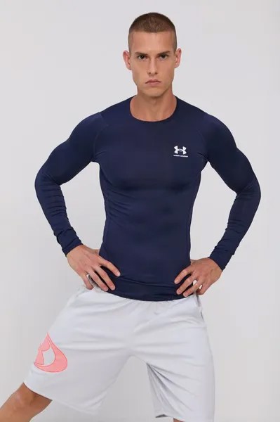 Тренировочный лонгслив Under Armour, темно-синий