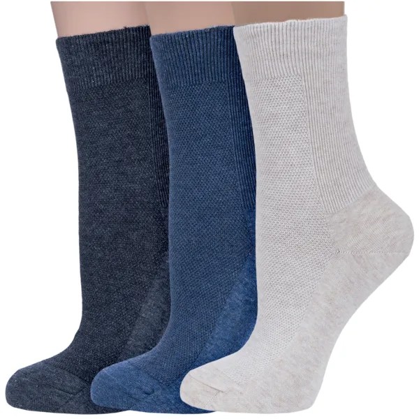 Комплект носков женских Dr Feet 3-15DF8 разноцветных 25