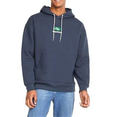 Puma BG X Pullover Hoodie Mens Blue Повседневная верхняя одежда 53405784