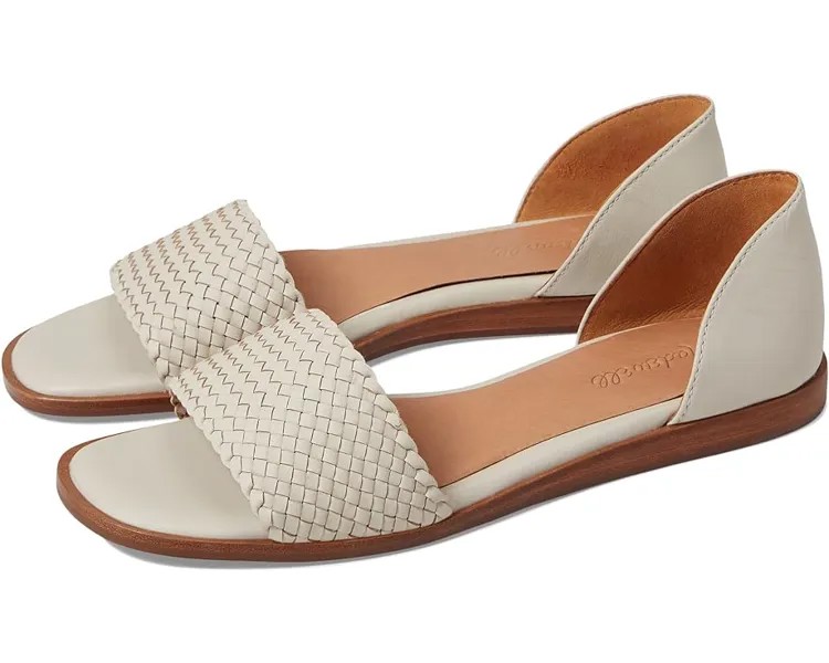 Сандалии Madewell The Nelda d'Orsay Flat: Woven Edition, цвет Pale Oyster