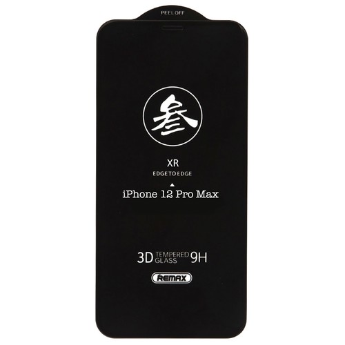 Защитное премиум стекло Remax для iPhone 12 Pro Max (полноэкранное, олеофобное покрытие, полное покрытие)