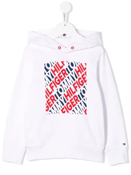 Tommy Hilfiger Junior толстовка с капюшоном и принтом логотипа