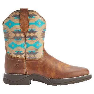 Женские коричневые повседневные ботинки Ariat Anthem Shortie Savanna Aztec Pull On 10042576