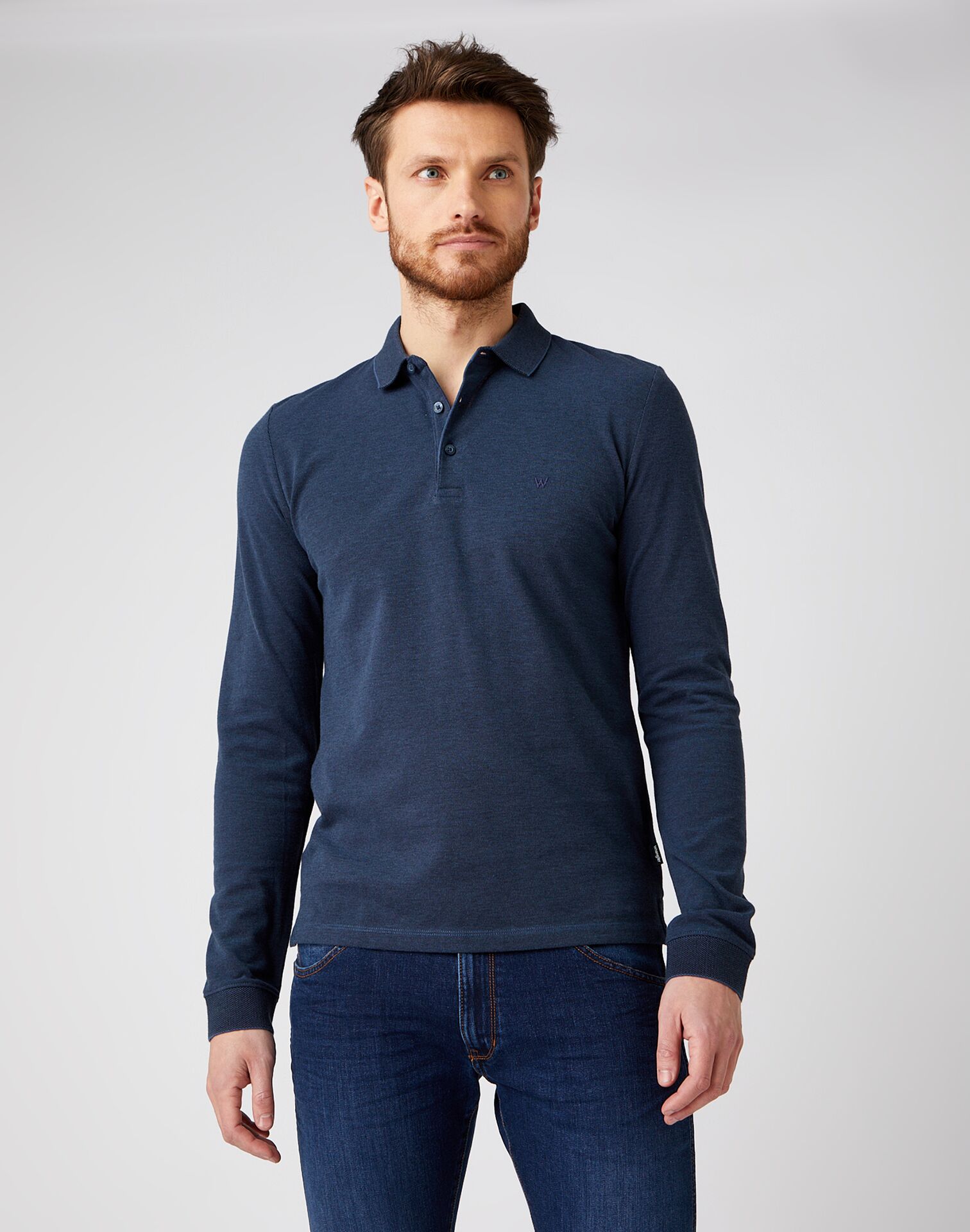 Футболка-поло мужская Wrangler W7MRKHXTG синяя M