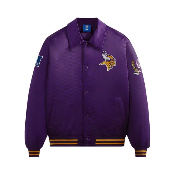 Kith For The NFL: атласный бомбер Vikings Cover