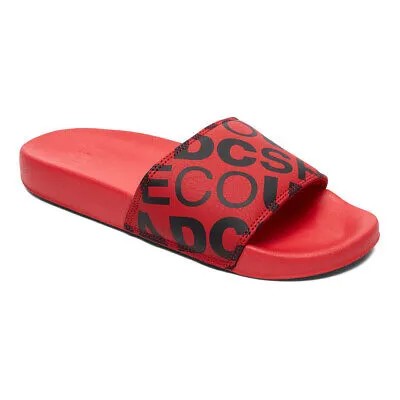 Сандалии-слайдеры DC Shoes Slide SE (красные/черные) Мужские туфли без шнуровки из ЭВА