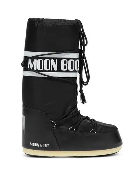 Женские нейлоновые ботинки для холодной погоды Icon Moon Boot, цвет Black