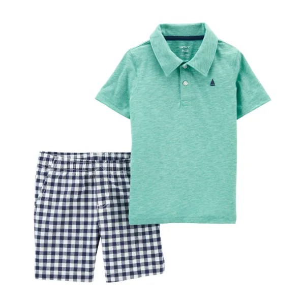 Carter's Комплект для мальчика (джемпер-поло, шорты)