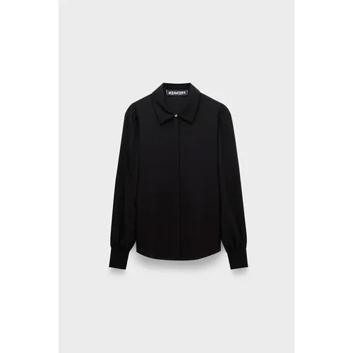 Блуза FRENKEN pure oversized top, размер 42, черный