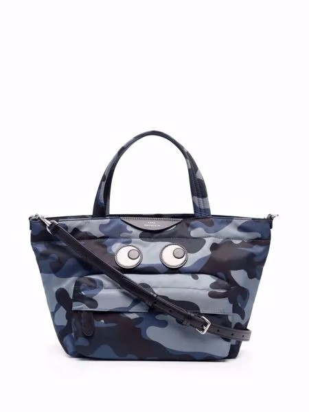 Anya Hindmarch сумка-тоут Eyes Camo Marine размера мини