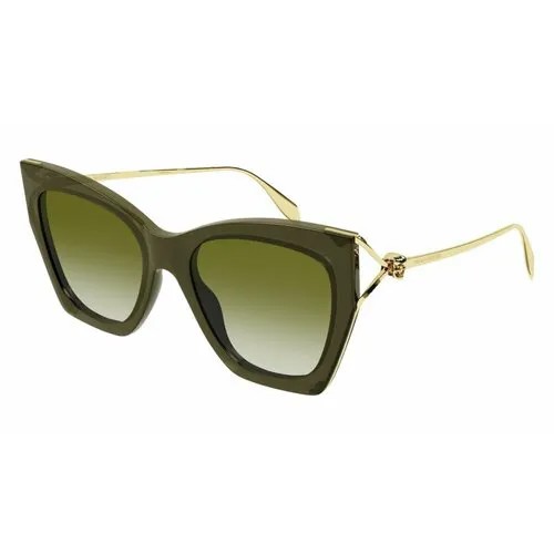 Солнцезащитные очки Alexander McQueen AM0375S 004, прямоугольные, для женщин, черный