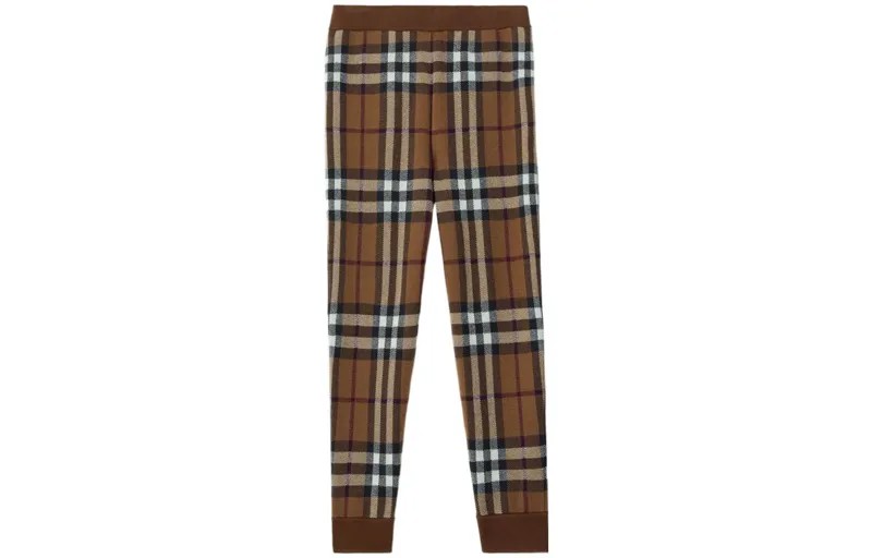 Мужские трикотажные спортивные штаны Burberry, цвет Brown