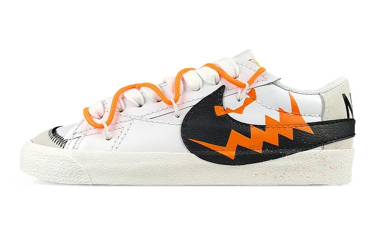 Кроссовки Blazer Skateboarding Shoes Men Low-top White/black/orange Nike