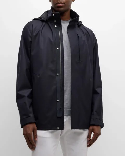 Мужская полевая куртка Oasi из кашемира ZEGNA, цвет Dark Blue Solid
